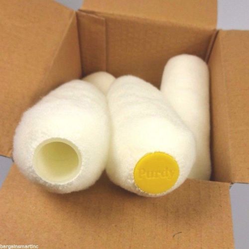 Case 12 purdy white dove 6-1/2&#034; jumbo mini paint roller covers 3/4 core 1/2 nap for sale