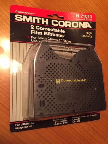 SMITH CORONA 2 CORRECTABLE FILM RIBBONS H21010 H67231 BLACK HIGH DENSITY NOS