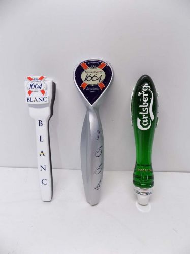 Lot Of 18 Assorted  Kronenbourg 1664 And Carlsberg Tap Handles