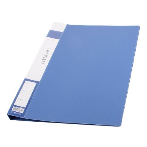 Metal Clip Binder Blue Plastic Document File Folder Holder for A4 Papers