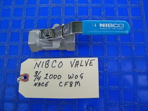 NIBC0-VALVE -3/4&#034; 2000 WOG, NACE CF8M, NOS