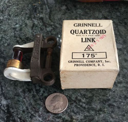 Vintage Antique Fire Grinnell  Quartzoid Fusible Bulb Link 250lbs 175 degree