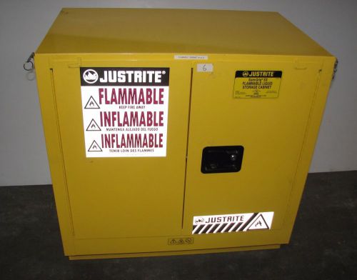 JUSTRITE 892320 Sure-Grip EX 22 Gallon Flammable Liquid Storage Cabinet 35x22x35