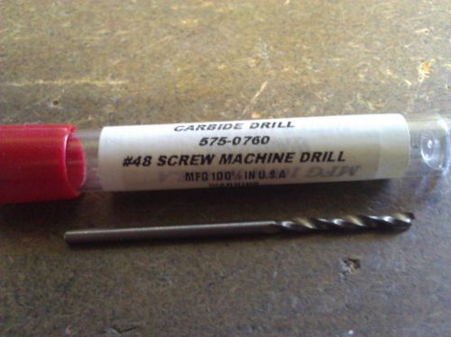 #48 CARBIDE SCREW MACHINE LENGTH DRILL 135d SPLIT PT