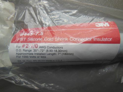 3M 8445-7.5 PST Silicone Cold Shrink Connector  # 2 -2 1/0 AWG  .35&#034;-.72&#034;  1000v