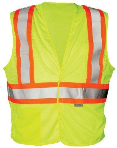 OK-1 1614 Hook and Loop Style Lime Vest-Beaded Tape, X-Large