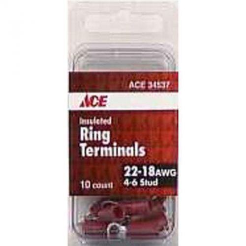 10Pk Insulated Ring Terminal Ace Wire Connectors 34537 082901345374