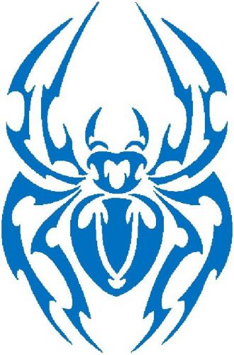 30 Custom Blue Artistic Spider Personalized Address Labels