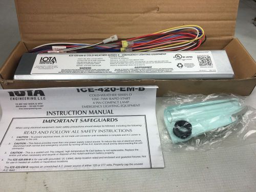 Iota ice-420-em-b cold-weather fluorescent emergency ballast for sale