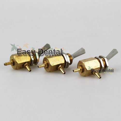 3pcs Dental Valve Rod 3 Way On/Off Air Switch for Dental Chair Unit Water Bottle