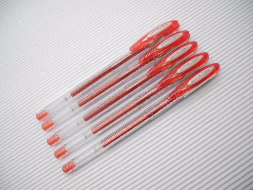 (8 Pens Pack) Uni-Ball Signo sparkling RollerBall Pen 1.0mm RED smooths