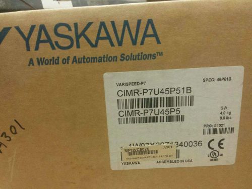 NEW IN BOX! YASKAWA 7.5HP VARISPEED DRIVE CIMR-P7U45P51B