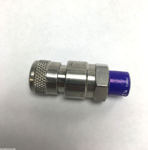 Swagelok ss miniature quick-connect ss-qc4-b-2pmv 1/8 in for sale