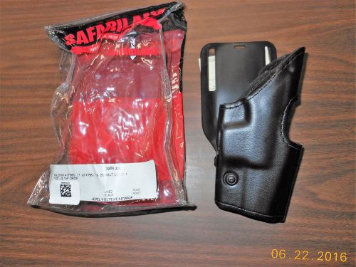 SAFARILAND PLAIN LEATHER HOLSTER  2955-83-61 R/H GLOCK 17, 22, 17, 19.. LOW RIDE