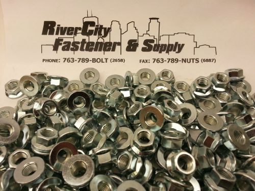 (100) m10-1.25 / 10mm x 1.25 thread steel flange spin wiz nut zinc 8.8 for sale