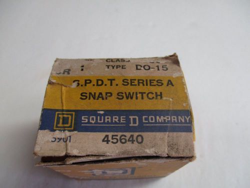 Square D 9007-DO-15 Series A Snap Switch
