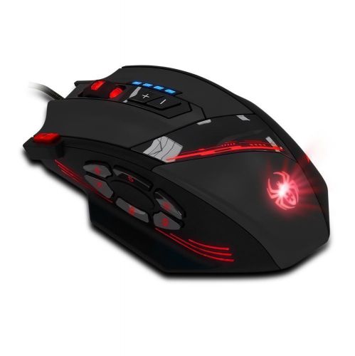 Zelotes T90 8000 DPI High Precision USB Wired Gaming Mouse,8 Buttons, Weight Tun