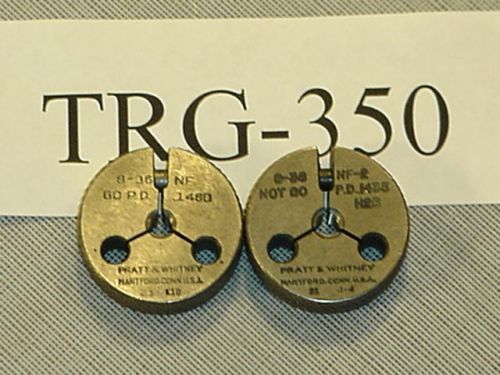 Thread Ring Gage Set 8-36 NF GO &amp; NOGO TRG-350
