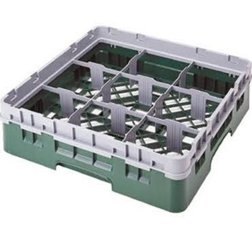 Cambro 9S318163 Camrack® Glass Rack with extender full size 9 compartments...