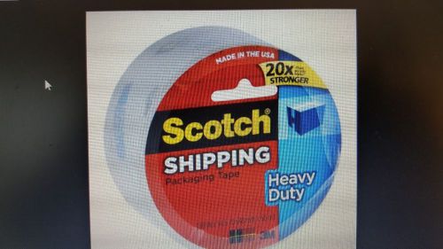 SCOTCH SHIPPING &amp; PACKING TAPE 3M 1.88&#034; X 54.6 YD. HEAVY DUTY (BRAND NEW)-3 PACK