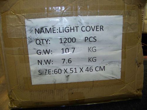 Light Cover 1/2&#034; Wide 1/2&#034; Hole with Flange 1200 pcs. New