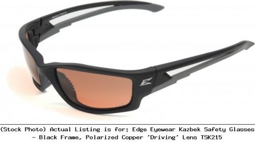 Edge eyewear kazbek safety glasses - black frame, polarized copper &#039;: edetsk215 for sale