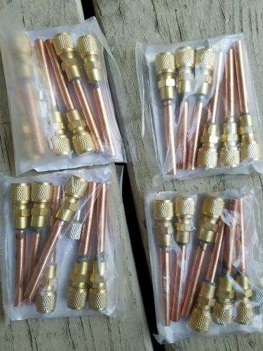 ACCESS-SERVICE VALVE 1/4&#034;    HVAC Service 24 valves with caps
