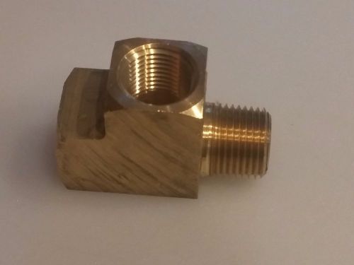 1/2 inch brass  npt  street t mip fip 1/2&#034; threaded pipe tee f/f/m for sale