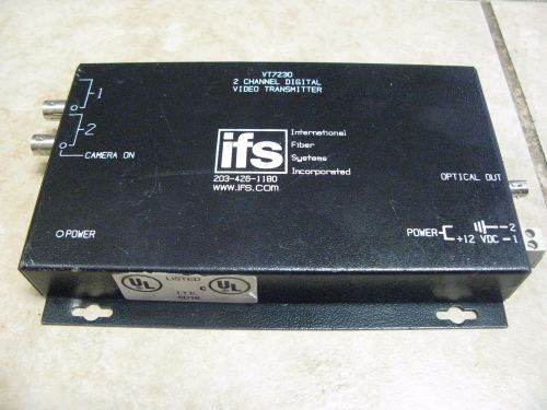 IFS VT7230  2 CHANNEL VIDEO 2 CHANNEL DATA FIBER TRANSCEIVER