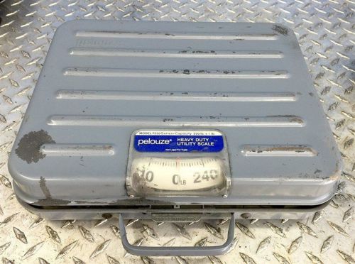 Pelouze 250 lbs heavy duty scale with lock model 9p250 for sale