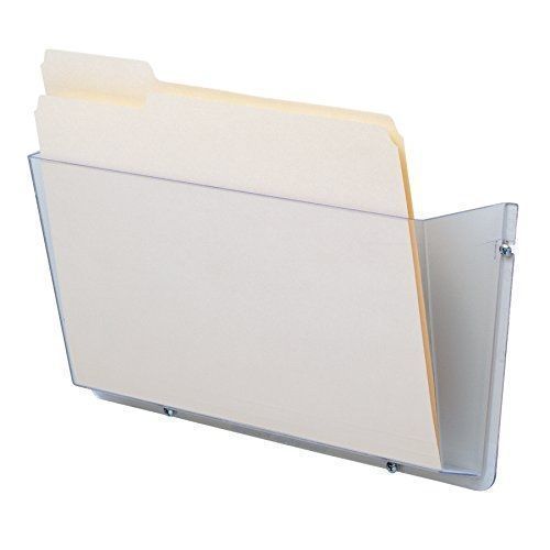 3 Deflecto One-pocket unbreakable docupocket wall file, legal, clear 18&#034;x7&#034;x3&#034;