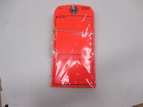 Blank tag, 5-3/4 x 2-7/8&#034;, r, pack of 100 #t399-fr (m0827-3vcx3) for sale