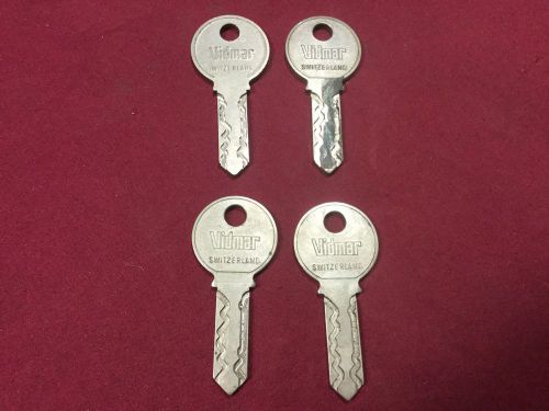 Stanley Vidmar Cabinet Keys, A84, A97 &amp; A98, Set of 4 - Locksmith