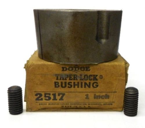 Dodge taper lock bushing, 2517, **1&#034;**, approx 3 3/8&#034; largest od, 1 3/4&#034; depth for sale