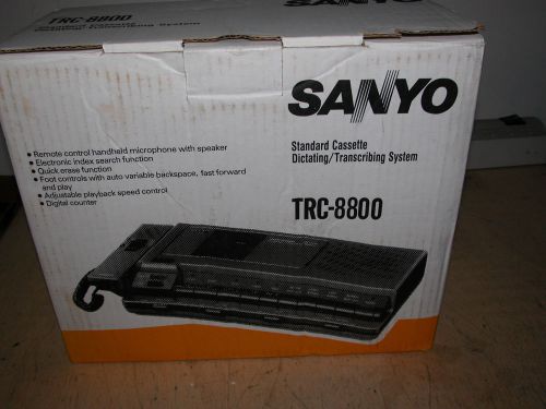 Sanyo TRC-8800 Standard Cassette Dictating/ Transcribing System