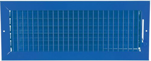 18w&#034; x 6h&#034; adjustable air supply diffuser - hvac vent duct cover grille [blue] for sale