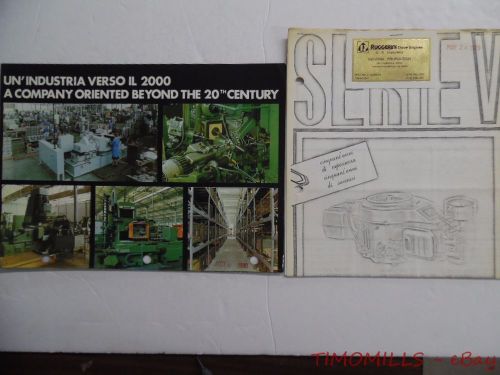 1980 RUGGERINI MOTORI Italian Diesel Engine Motor Catalog Brochure Vintage