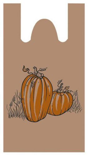 Pumpkin Harvest Primitive Fall Autumn LARGE 100 Plastic T Shirt Store Bags
