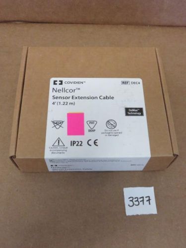 Covidien Nellcor DEC4 SpO2 Sensor Extension Cable 4&#039; *New*