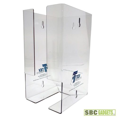 *new* tidi eye shield tower dispenser - clear, nib, 2 per case for sale