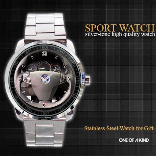 steering wheels saab sport Metal Watch