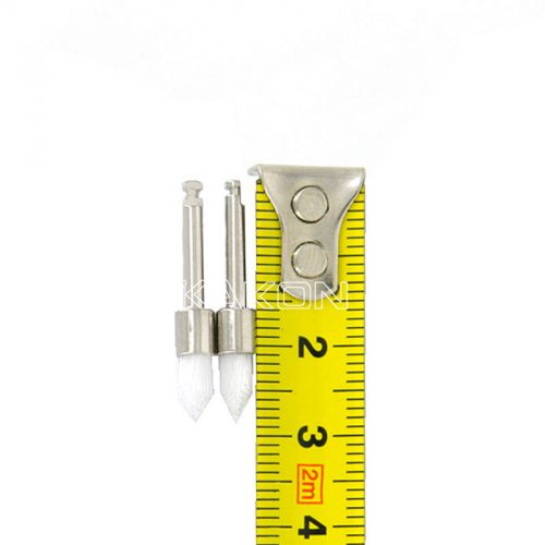 Dental White Nylon Point head Polishing Brush burs burrs latch contra angle