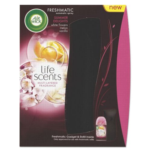 &#034;freshmatic life scents starter kit, summer delights, 6.17 oz aerosol, 6/carton&#034; for sale