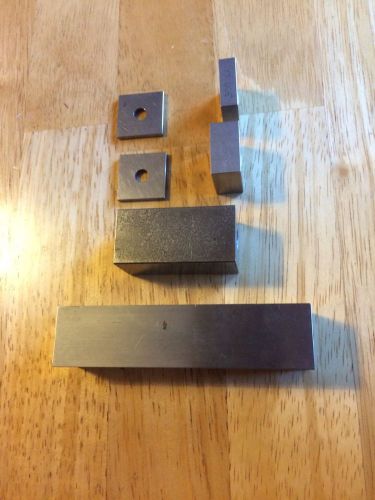 6 piece lot various steel gage blocks for sale