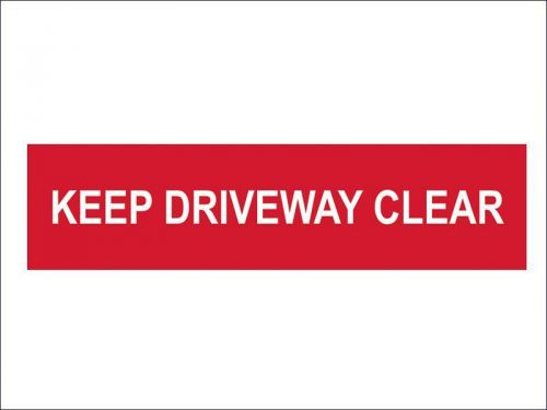 Scan - keep driveway clear - pvc 200 x 50mm for sale