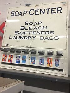SOAP VENDING MACHINE LAUNDRY SUPPLY SOAP BLEACH DRYER