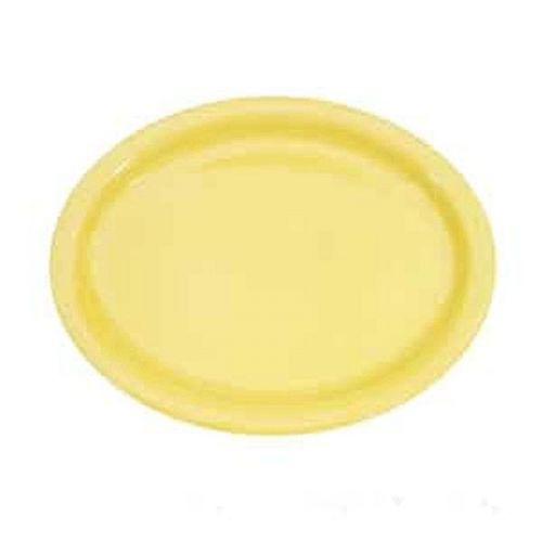 CAC China L-12NR-Y Yellow Platter Narrow Rim 9.25 Inch - 1 Doz