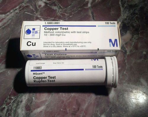 Water Test Strips Copper 100/PK