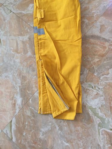 NEW NOMEX FIREFIGHTER BRUSH FIRE WILDLAND YELLOW OVERPANTS LARGE REGULAR