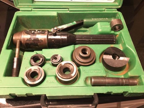Greenlee 7804sb/7806sb Hydraulic Knockout Set No Reserve One Day Auction